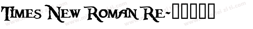 Times New Roman Re字体转换